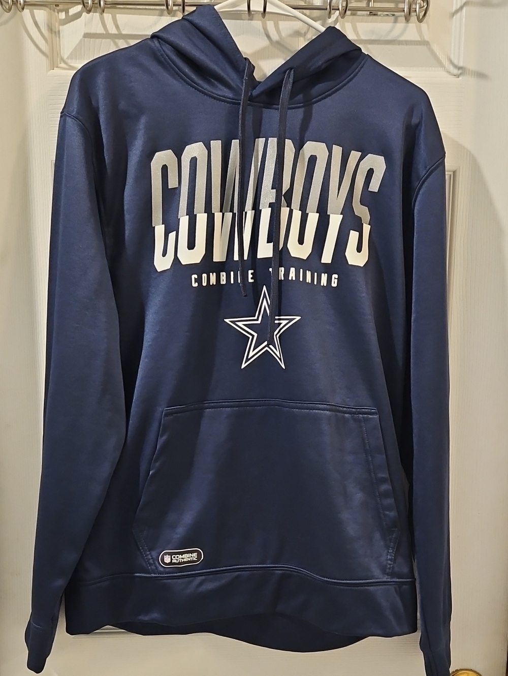 NFL Navy Combine Authentic Pullover Hoodie